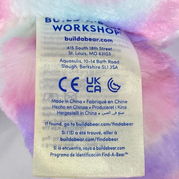 Build A Bear Pastel Swirl Kitty Blue Sequin Dress Music Trolls Wanna Have Fun - Picture 6 of 10